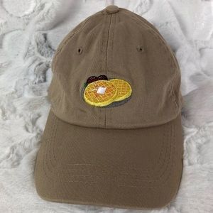 Waffle embroidered breakfast ball cap NWT